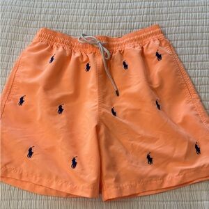 Polo by Ralph Lauren Men's Orange Swim Shorts